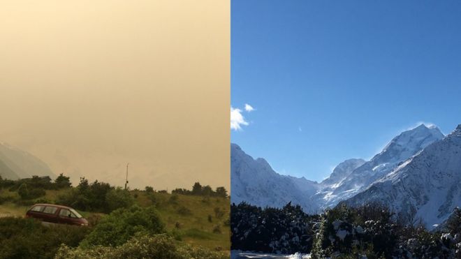 Kebakaran Hutan Australia Munculkan Pemandangan Mengerikan di Langit Selandia Baru