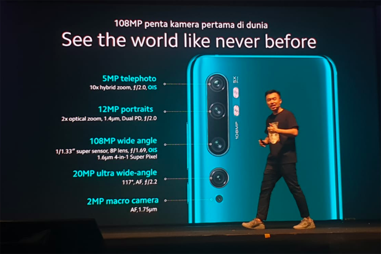 Xiaomi Mi Note 10 Pro Sudah Meluncur di Indonesia, Smartphone Dengan Resolusi Kamera 108 MP Pertama di Indonesia