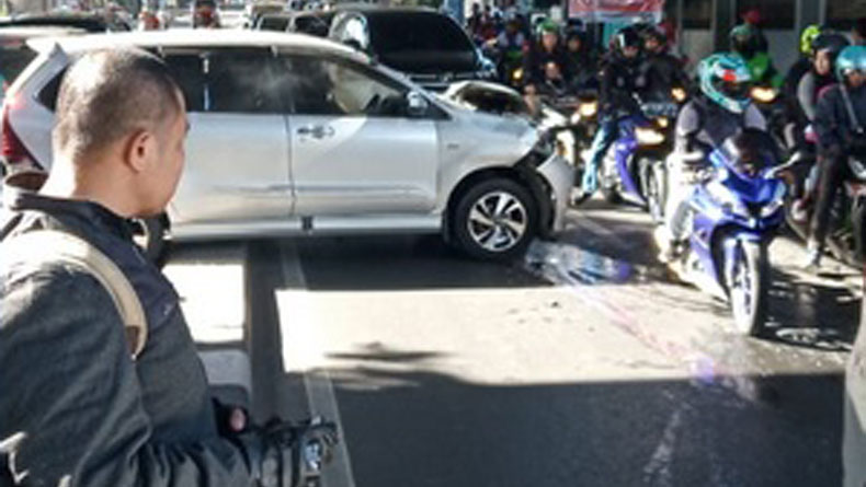 Kecelakaan Beruntun Terjadi di Jalan Manunggal Juang Pangeran Antasari