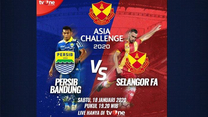 Live Streaming Turnamen Asia Challenge Cup 2020 di tvone :  Persib Bandung vs Selangor FA, Pertahanan Persib Bandung Dikurung Oleh Selangor FA