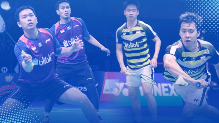 Live Streaming Final Indonesia Masters 2020 : Kevin/Marcus vs Ahsan/Hendra