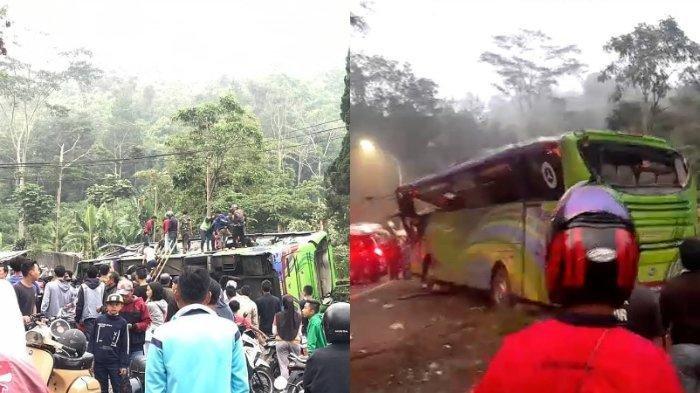 Pemilik Kedai Kopi di Turunan Palasari Menceritakan Detik - Detik Kecelakaan Maut Bus PO Purnama Sari 