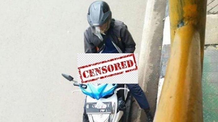 Viral ! Aksi Seorang Pria Masturbasi di Pinggir Jalan Gatot Subroto