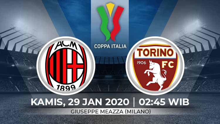 Live Streaming Perempat Final Coppa Italia : AC Milan VS Torino 