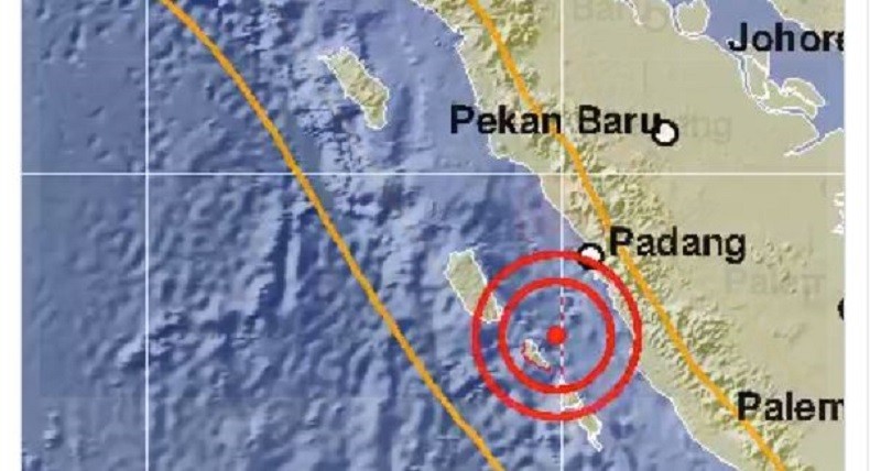 Gempa 5 M Guncang Sumatera Barat Hari ini, Tak Berpotensi Tsunami 