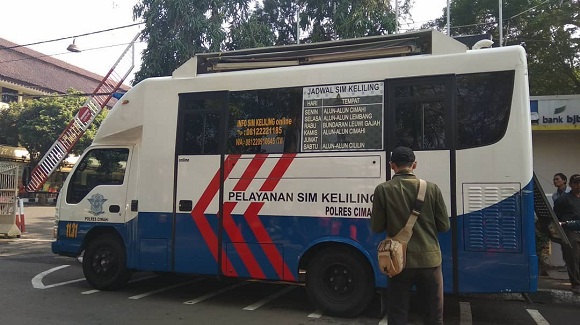 Lokasi SIM Keliling Wilayah Kota Cimahi dan Kabupaten Bandung Barat  Hari Ini, Jumat 31 Januari 2020