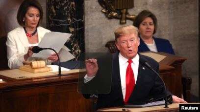Jelang Keputusan Pemakzulan, Trump Pidato Kenegaraan Begini 
