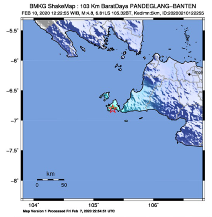 Gempa Bumi 4,8 Magnitudo Guncang Pandeglang Banten, BMKG: Belum Ada Gempa Susulan