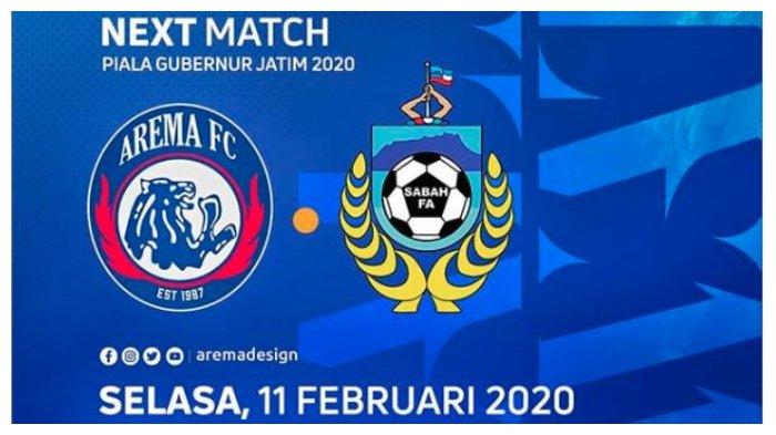 Live Streaming Piala Gubernur Jatim 2020 : Arema FC 1 VS 0 Sabah FA, Arema FC Unggul Sementara !!
