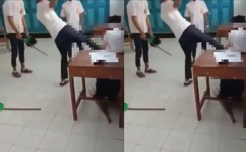 Viral Video Pelajar Putri Di-Bully Tiga Pria di Kelas di Purworejo