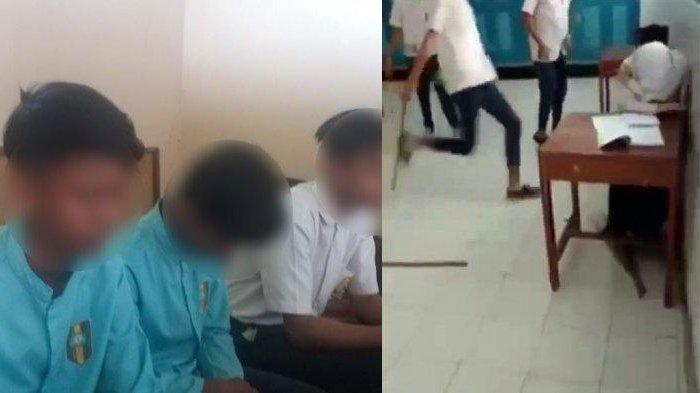 VIRAL ! Nasib 3 Pelaku Bully Siswi SMP di Purworejo, Videonya Viral, Kini Beredar Foto Mereka Tertunduk Lesu
