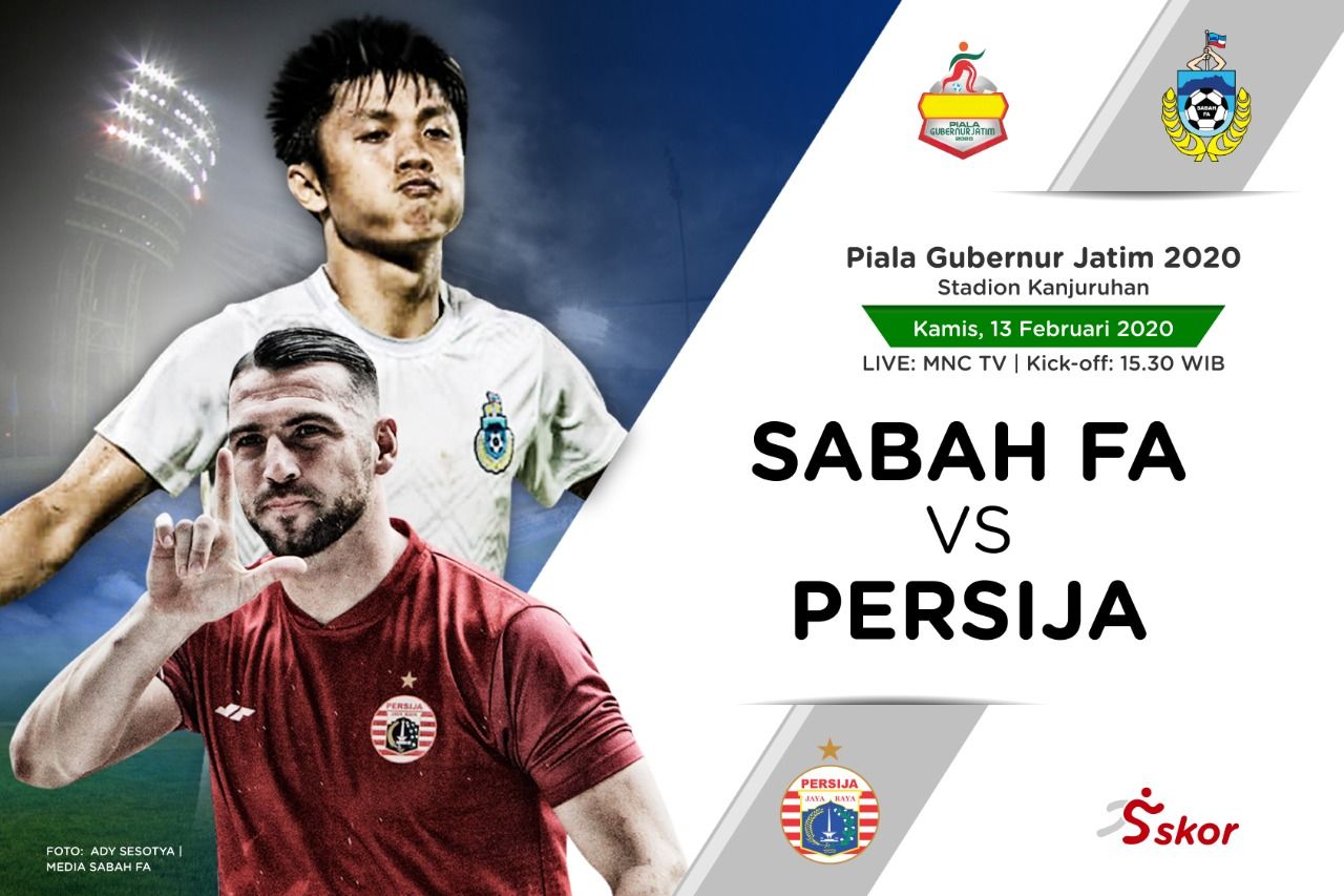 Live Streaming Piala Gubernur Jatim 2020 : Persija Jakarta VS Sabah FA. Tonton Disini Gratiss