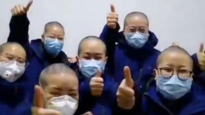 Demi Mengurangi Penularan Virus Corona, Petugas Medis di China Rela Jadi Botak
