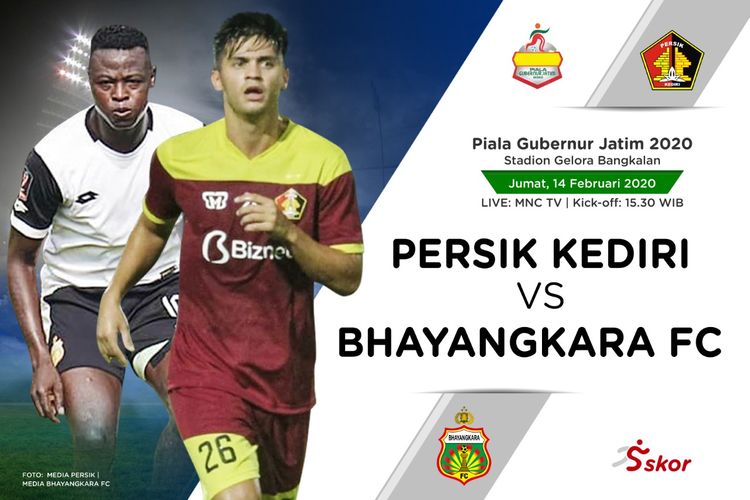 Sedang Berlangsung !!! Live Streaming Piala Gubernur Jatim 2020 : Persik Kediri VS Bhayangkara FC, King Eze Akan Main ??