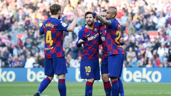 Barcelona Berhasil Mengalahkan Eibar Dengan Skor 5-0, Lionel Messi Mencetak 4 Gol, Mengusai La Liga