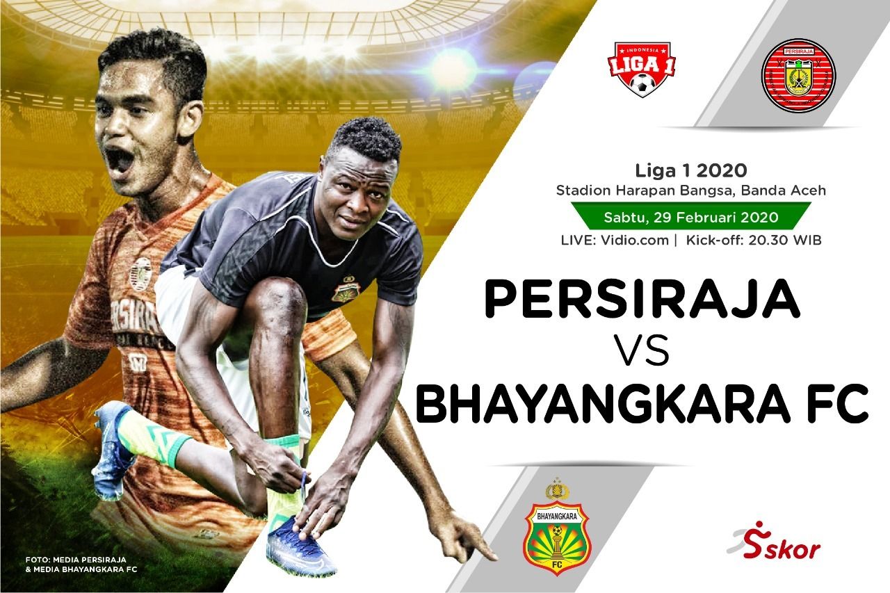 LIVE STREAMING Shopee Liga 1 2020 : Persiraja Banda Aceh Vs Bhayangkara FC, Pukul  20.30 WIB