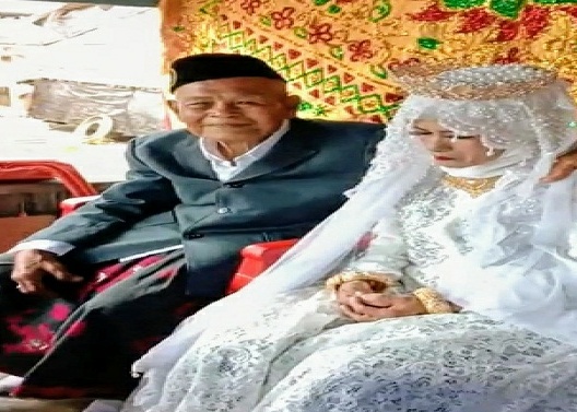 Viral di Media Sosial Kakek 103 Tahun Menikahi Perempuan Berusia 30 Tahun Sulawesi Selatan