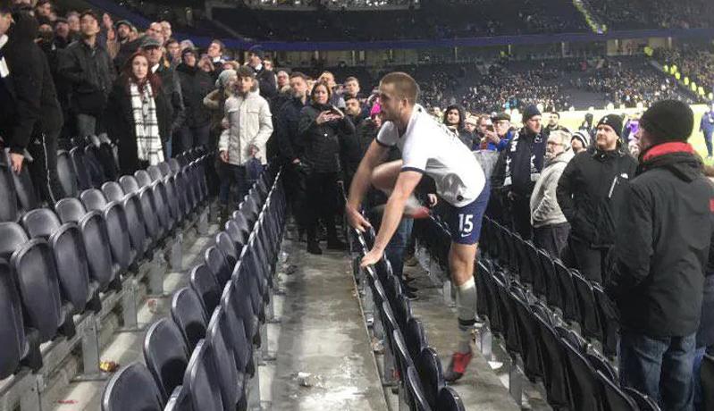 Eric Dier Nyaris Baku Hantam Dengan Oknum Supporter Ketika Tottenham Tersingkir dari PIala FA Oleh Norwich City