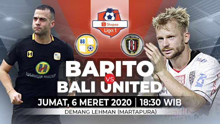 Live Streaming Shopee Liga 1 2020 : Barito Putera VS Bali United, Live di Indosiar