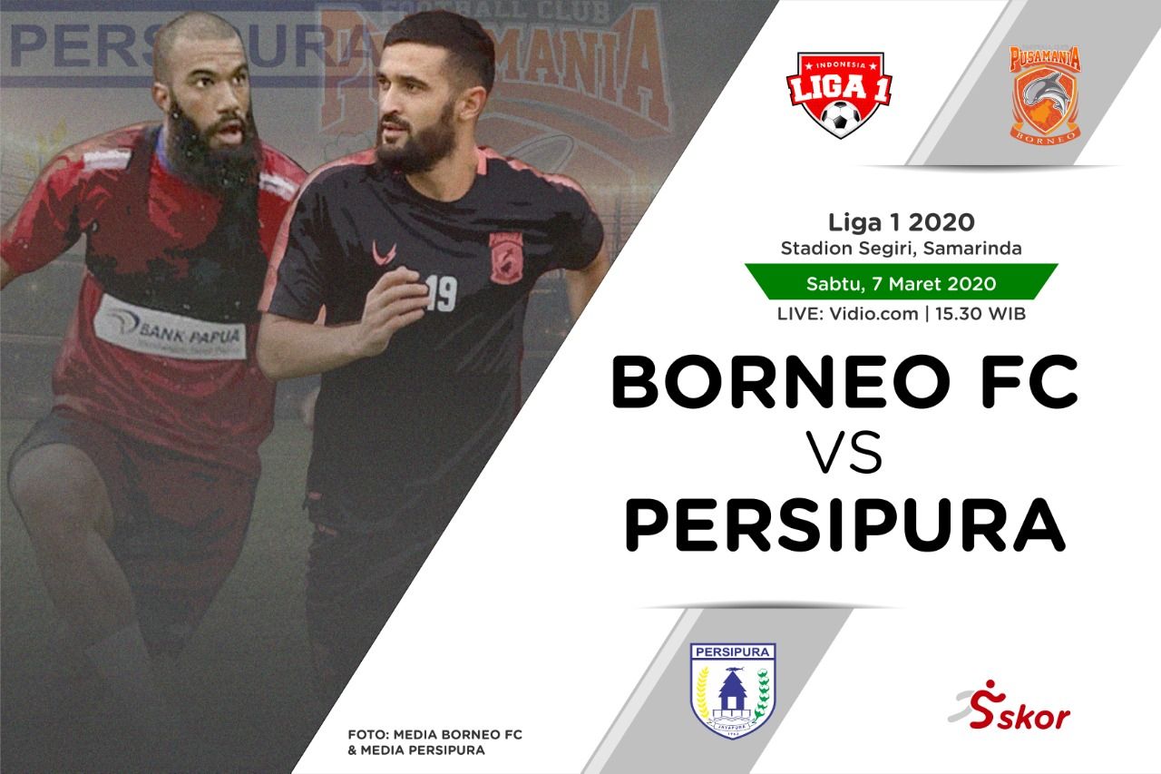 LIVE STREAMING Shopee Liga 1 2020 : BIG MATCH Borneo FC vs Persipura Jayapura  