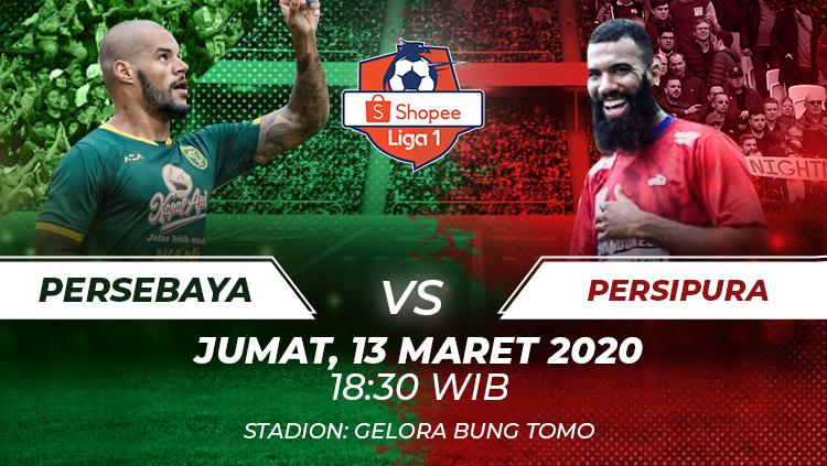 Live Streaming Shopee Liga 1 : Persebaya Surabaya VS Persipura Jayapura, Live di Indosiar