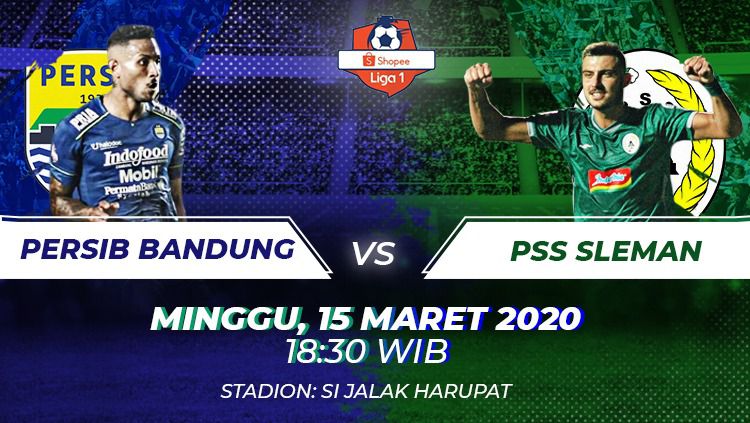 LIVE STREAMING Shopee Liga 1 - Persib Bandung Vs PSS Sleman