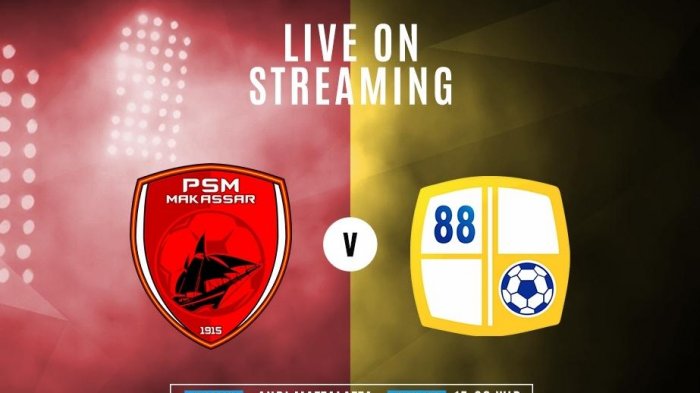 LIVE STREAMING Shopee Liga 1 : PSM Makassar vs Barito Putera