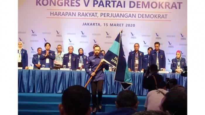 Agus Harimurti Yudhoyono (AHY) resmi terpilih sebagai Ketua Umum Partai Demokrat periode 2020-2025, Menggantikan Sang Ayah