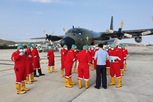 Panglima TNI Kerahkan Hercules ke Shanghai Bawa Logistik Kesehatan Corona COVID-19