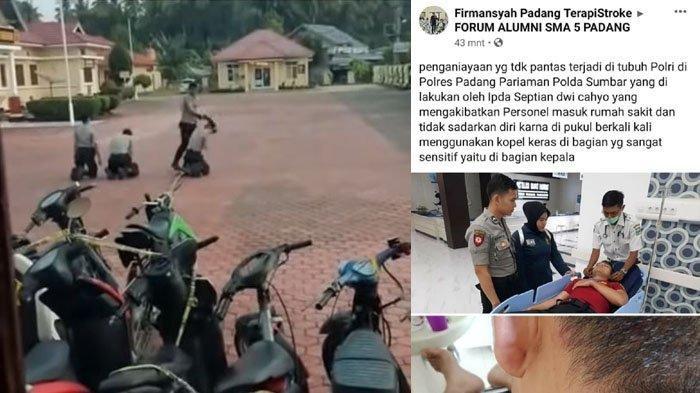 VIRAL VIDEO Polisi yang Berlutut, Kepalanya Dipukul Menggunakan Kopel Hingga Tak Sadarkan Diri