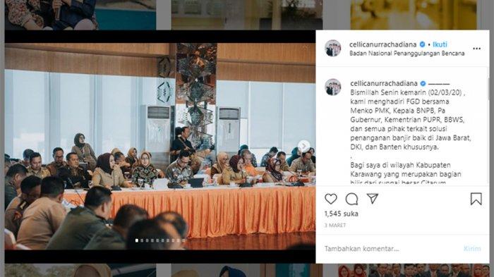 Kondisi Airin dan Cerita di Balik Fotonya Diapit Wali Kota Bogor Bima Arya dan Bupati Karawang