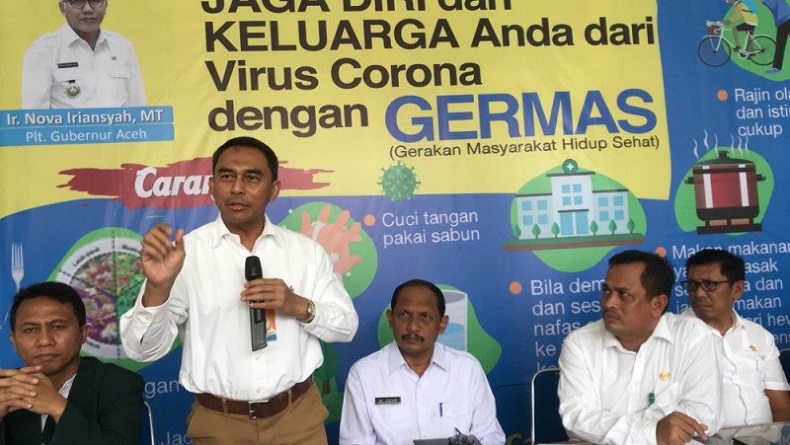 Pemprov Aceh Melaporkan Kasus Pertama Positif Virus Korona di Wilayahnya