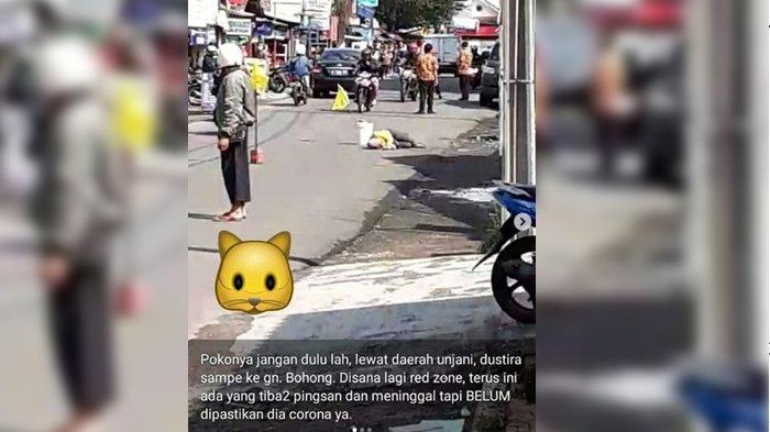 Video Viral Ibu Berbaju Kuning Di Cimahi Tergeletak di Jalan, Disebut Red Zone Corona padahal Beda dari Fakta