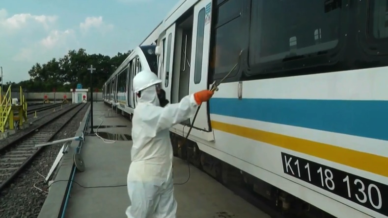 Jumlah Perjalanan LRT Sumatera Selatan Kembali Dikurangi Akibat Wabah Virus Korona