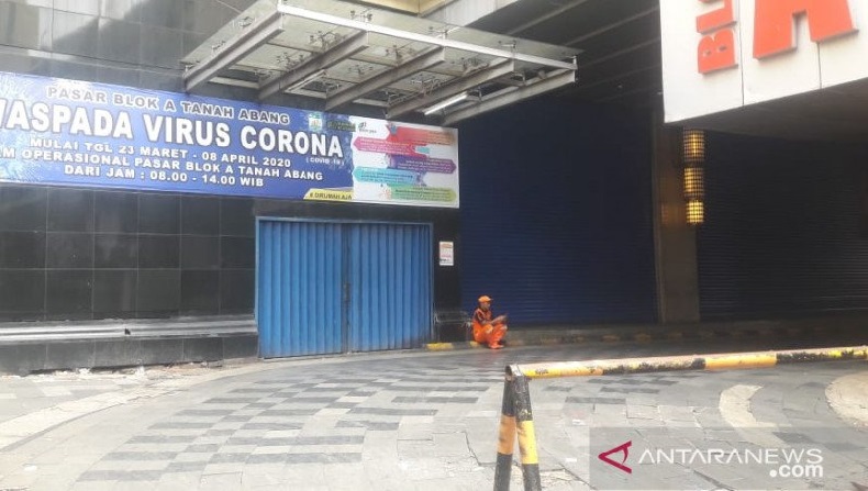 Pasar Tanah Abang di Jakarta Pusat Masih Tutup, Perpanjangan itu Sesuai Dengan Intruksi Gubernur Jakarta