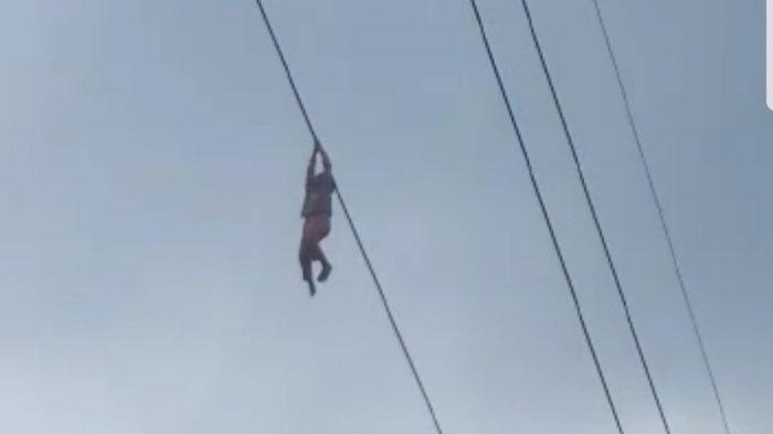 Bocah 8 Tahun Tak Sengaja Bergelantungan di Kabel Sutet 15 Meter, Penyelamatannya Menegangkan