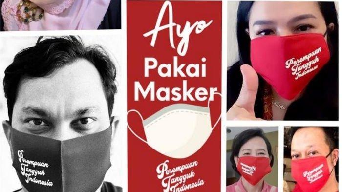 Perempuan Tangguh Indonesia Kampanye Ayo Pakai Masker Dukung Ekonomi Rakyat di May Day 2020