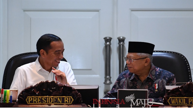 Presiden Jokowi dan Wakil Presiden Ma'Ruf Amin Membayar Zakat Melalui Baznas Dilaksanakan Secara Daring