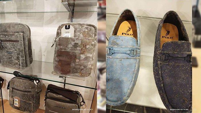 Rusak hingga Tak Mungkin Lagi Dijual, Viral Foto Deretan Sepatu hingga Tas Terpajang di Mal Berjamur