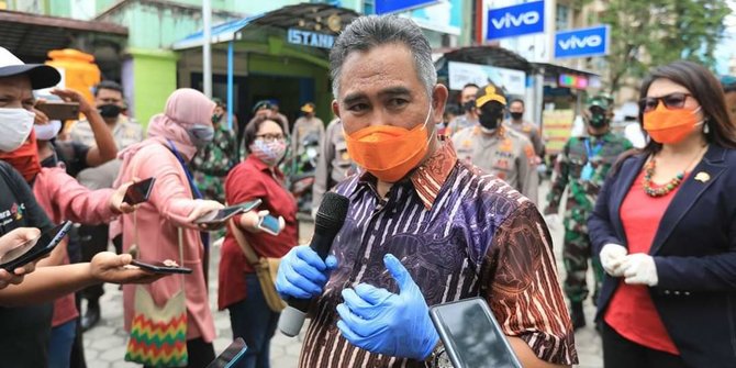 Pemkot Tarakan Bersama TNI dan Polri Resmi Melaksanakan Simulasi Pendisiplinan Masyarakat Menuju New Normal di Pasar Gusher