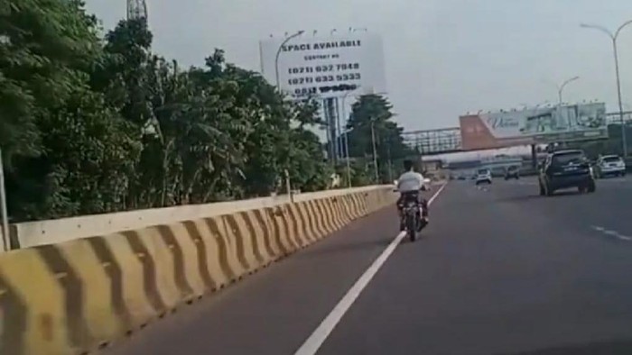 Viral Motor Nyelonong Masuk Tol Jakarta-Tangerang, Ini Kata Polisi