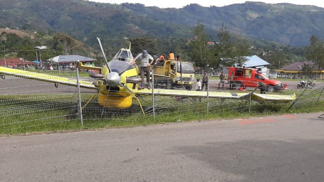 Pesawat Milik Pelita Air Tergelincir di Tolikara Papua, Mengangkut Bahan Bakar Minyak