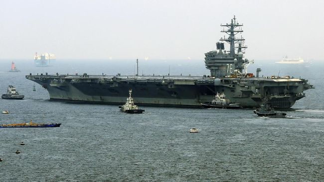AS Akan Kerahkan Kapal Induk Latihan di Laut China Selatan