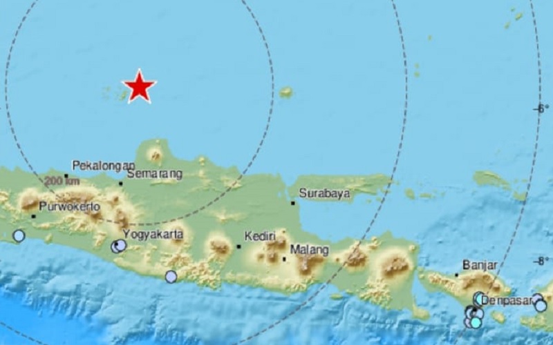 Gempa Bumi Berkekuatan 6,1 Mengguncang Barat Laut Jepara Jawa Tengah, BMKG Mengimbau Warga Untuk Tetap Tenang