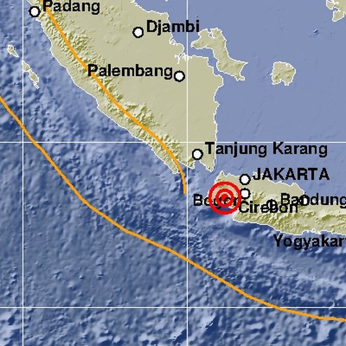 Terasa Kencang di Jakarta, Pusat Gempa M 5,4 di Rangkasbitung Banten