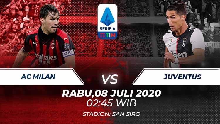 Live Streaming Serie A Antara AC Milan VS Juventus, Dimulai Pukul 02.45 WIB Dini Hari