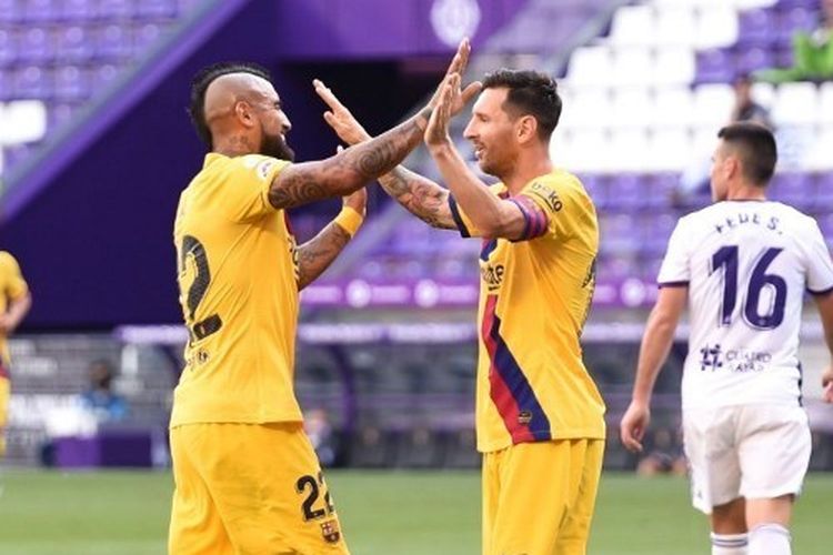 Barcelona Berhasil Mengalahkan Real Valladolid, Messi Samai Rekor Xavi dan Henry