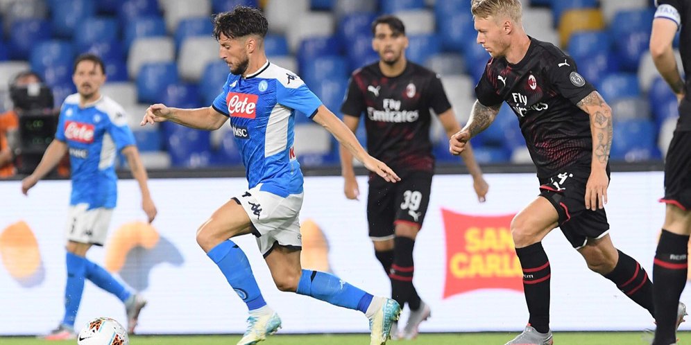 Drama Empat Gol Terjadi di San Paolo, Napoli Berbagi Poin Dengan AC Milan 