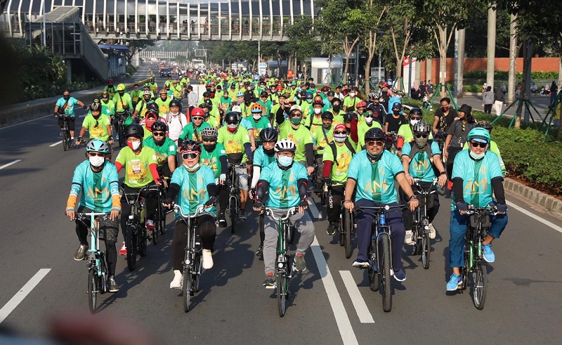 MPR dan Garda Bangsa PKB Menggelar Fun Bike To Nation, Menaker Ida Fauziah Sebut Pengguna Sepeda di Indonesia Naik 1.000 Persen