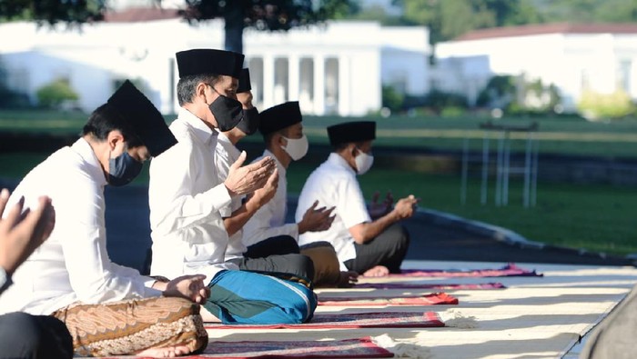 Hari Raya Idul Adha 1441 H Ditengah Pandemi Virus Corona, Presiden Jokowi Salat di Bogor, Ma'ruf Amin di Rumah Dinas